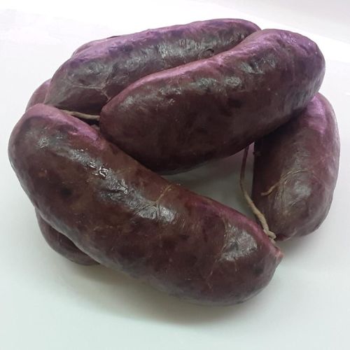 Butifarra o Morcilla de cebolla Elaboración propia de embuitidos caseros sin colorantes ni conservantes Alimentación Maria José Arens de Lledó Matarraña Barbacoa