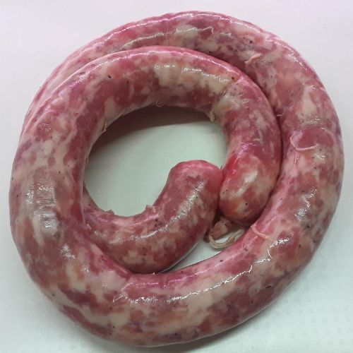 Longaniza fresca Elaboración propia de embuitidos caseros pimienta y sal sin colorantes ni conservantes Alimentación Maria José Arens de Lledó Matarraña Barbacoa