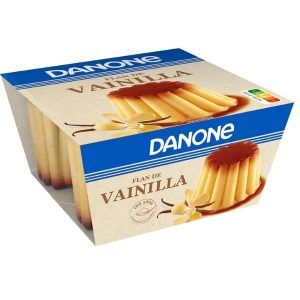 Flan de vainilla Danone paquete de 4