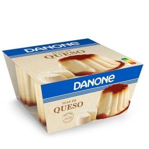 Flan de queso Danone paquete de 4
