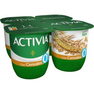 Activia con cereales 0% azucar paquete de 4 Alimentación Maria José Arens de Lledó