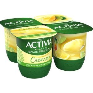Activia cremoso lima limon paquete 4 unidades