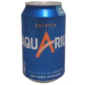 Aquarius naranja lata Alimentación Maria José Arens de Lledó