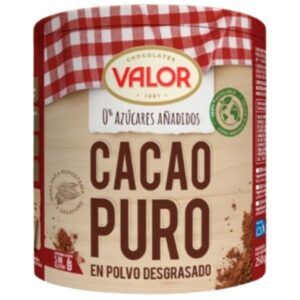 Cacao Puro en Polvo Desgrasado Valor 0% Azúcares (250g) Alimentación Maria José.