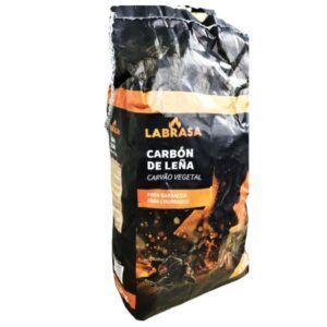 Carbón de leña La Brasa 2,5 kilos para barbacoa para churrasco. Alimentación Maria José