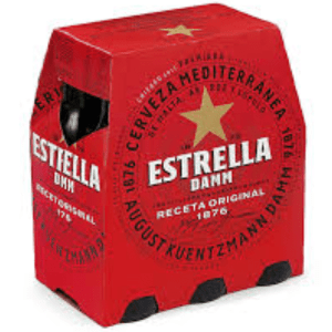 Cerveza Estrella Damm p-6 33cl