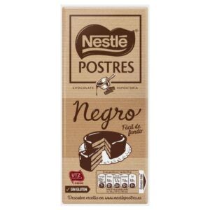 Chocolate Nestle postres negro