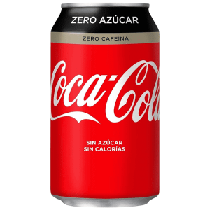 Coca Cola Zero Azucar Cafeina lata 33cl