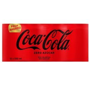 Coca Cola zero lata paquete de 12 unidades Alimentación Maria José Arens de Lledó