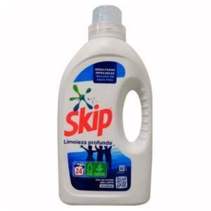 Detergente liquido Skip 24 lavados. Limpieza profunda incluso en agua fria.
