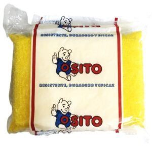 Esponja osito fregar resistente duradera y eficaz. Alimentación Maria José