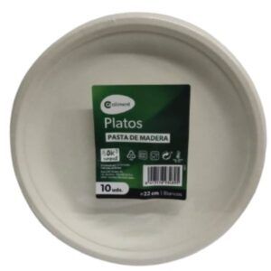 Plato madera 22 cm Alimentación Maria José