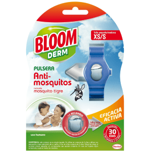 Pulsera Bloom anti-mosq. azul