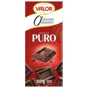 Chocolate Valor puro 0% azucares 100 gramos