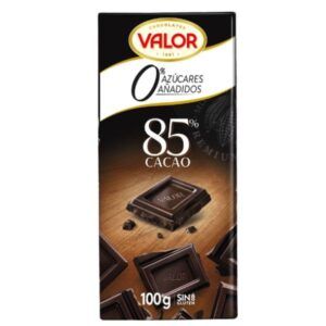 Chocolate Valor puro 85 % sin azucar 100 gramos