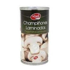 Champiñón vivo laminado lata