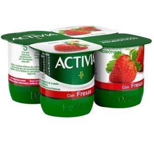 Activia con fresas paquete 4 unidades