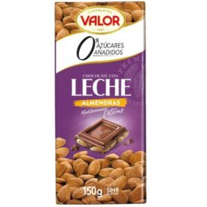 Chocolate Valor 0% leche almendras