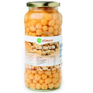 Garbanzos Coaliment bote de cristal.