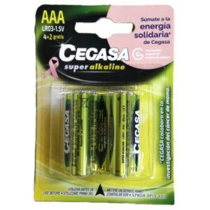 Pilas Cegasa AAA 4 unidades + 2 gratis super alkaline Alimentación Maria José