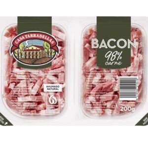 Cintas de bacon ahumado Casa Tarradellas apto para celíacos.