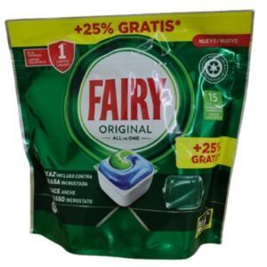 Pastilla lavavajillas fairy original eficaz contra la grasa Alimentacion Maria Jose