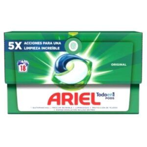Ariel pods 18 lavados origial