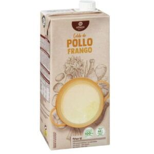 Brik de Caldo de Pollo Alteza de 1 litro, elaborado en España.