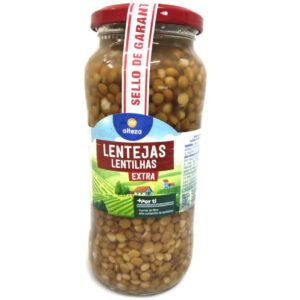 Frasco de Lentejas Cocidas Alteza en Alimentación María José.