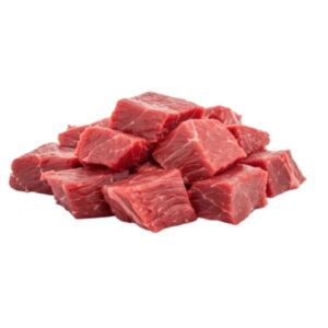 Bandeja-de-400-gramos-de-tacos-de-ternera-fresca-cortados-en-cubos-uniformes-de-color-rojo-brillante-para-estofa