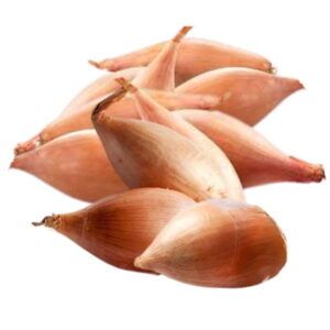 Bolsa de escalonias frescas de calidad extra en la frutería de Alimentación María José.