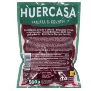 Paquete de remolachas cocidas al vacío, peladas y listas para comer de Alimentación María José.