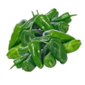 Plato de pimientos de Padrón verdes y frescos de Alimentación María José.