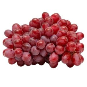 Racimo de uvas Red Globe de color rojo intenso y gran tamaño en Alimentación María José.