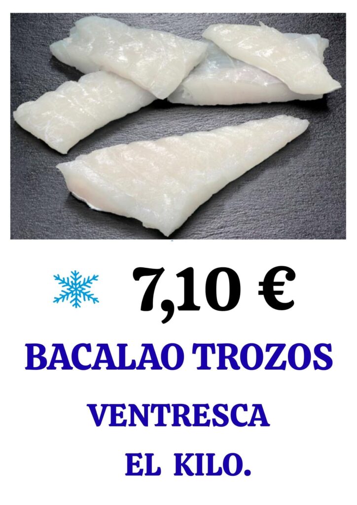 bacalao trozos alimentacion maria jose oferta